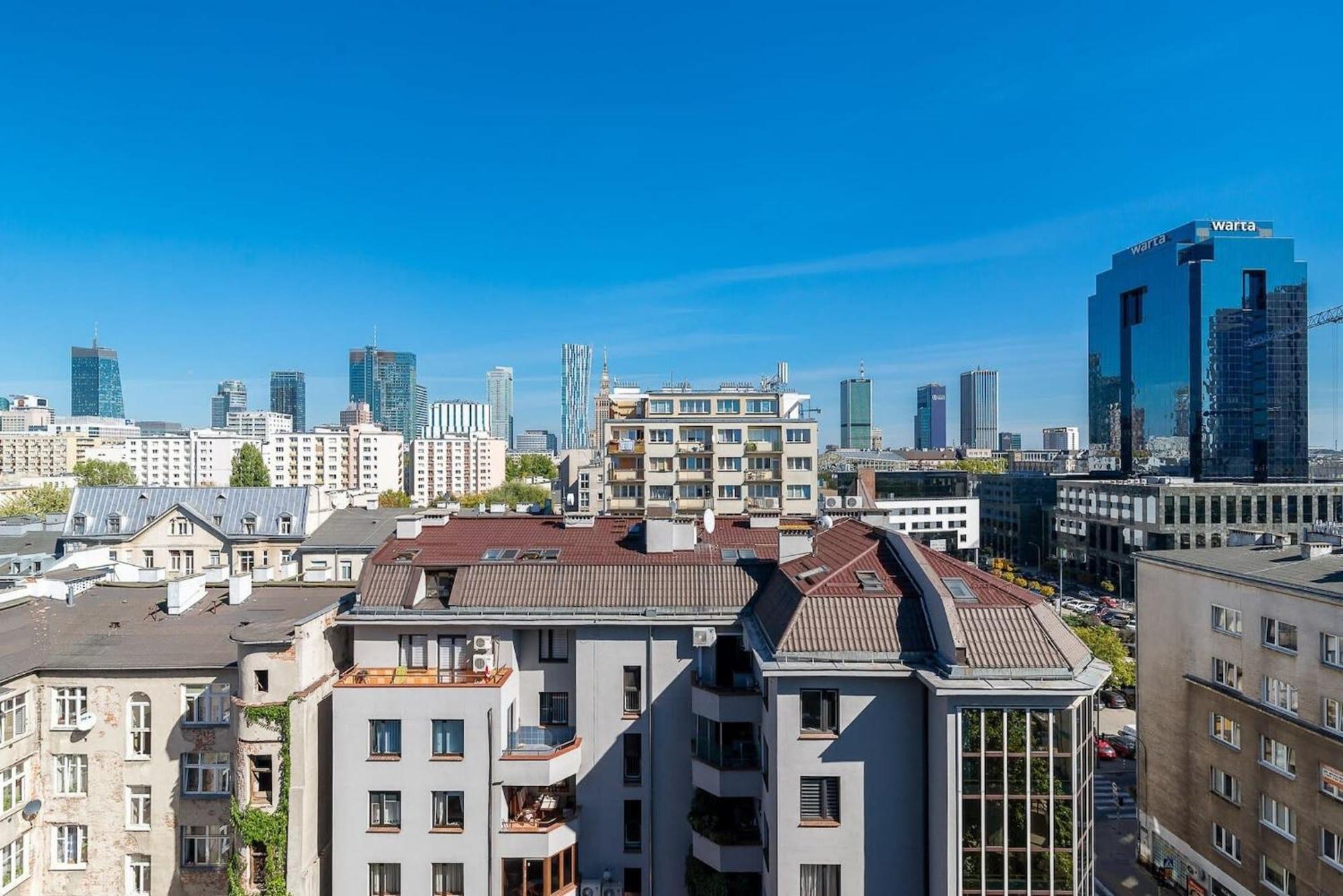 Navy Aesthetic Apartment With Balcony By Noclegi Renters Varšava Exteriér fotografie